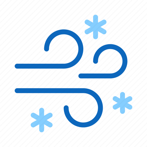 Forecast, snow, storm, weather, wind, windy icon - Download on Iconfinder