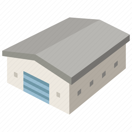 Building, commercial, garage, storage, storehouse, warehouse icon