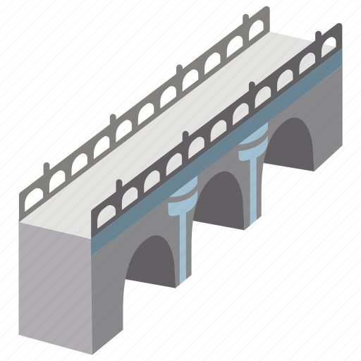 Aqueduct, arched, arches, architecture, bridge, structure icon - Download on Iconfinder