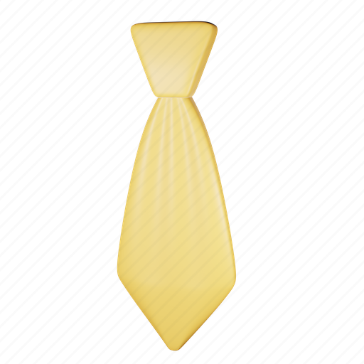 Tie, business, yellow tie 3D illustration - Download on Iconfinder
