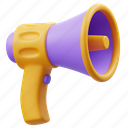 megaphone, announcement, promotion, speaker, advertising, volume, audio, business 