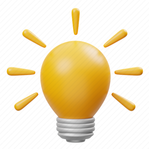 Business, idea, lamp, finance, creative, light 3D illustration - Download on Iconfinder
