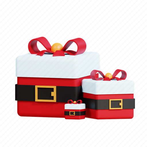 Al, santa, giftbox 3D illustration - Download on Iconfinder