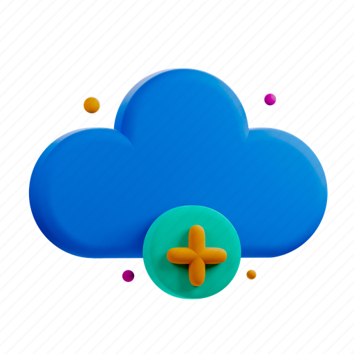 Add, cloud, database, server 3D illustration - Download on Iconfinder