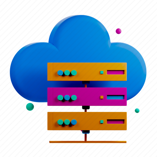 Cloud, server, database, storage 3D illustration - Download on Iconfinder