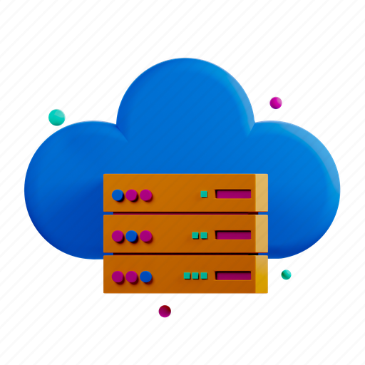 Cloud, storage, network, internet 3D illustration - Download on Iconfinder