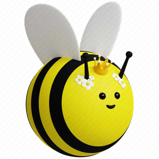 Bee, hive, nature, insect, bug, honey, jar 3D illustration - Download on Iconfinder