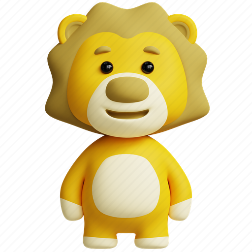 Lion, wild, animals, nature, zoo, mammal 3D illustration - Download on Iconfinder