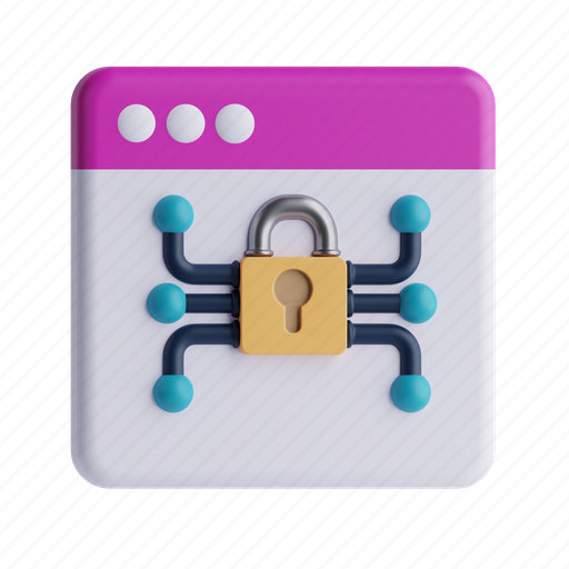 Encryption, security, data protection, padlock 3D illustration - Download on Iconfinder