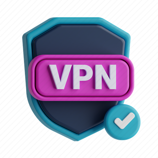 Virtual private network, secure connection, data encyprtion, network anonymity 3D illustration - Download on Iconfinder