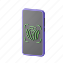 mobile, fingerprint, cyber, smartphone, phone, device, finger, touch, technology 