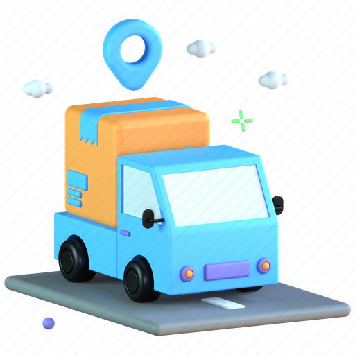 Transit, lorry, transportation, cargo 3D illustration - Download on Iconfinder