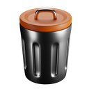 trash, can, dynamic, color 