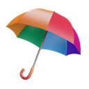 umbrella, colorful, rain 