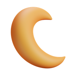 moon, night, crescent 