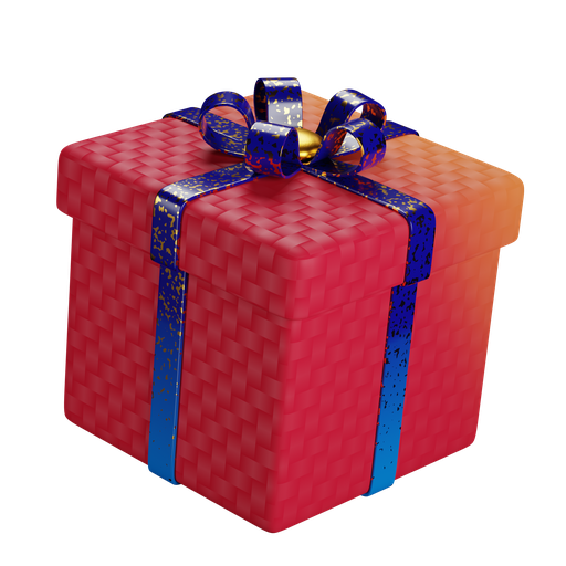 Gift, present, surprise, package, wrapped present 3D illustration - Free download