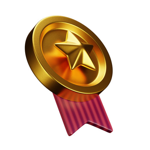 Medal, award, winner, prize, badge, achievement 3D illustration - Free download