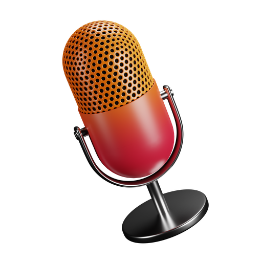 Mic, microphone, audio, record 3D illustration - Free download
