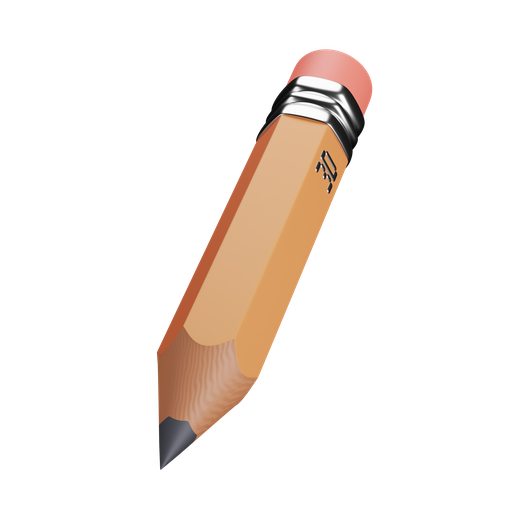 Pencil, write 3D illustration - Free download on Iconfinder