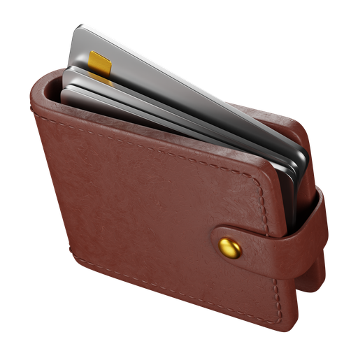 Wallet, money, credit card, cash 3D illustration - Free download