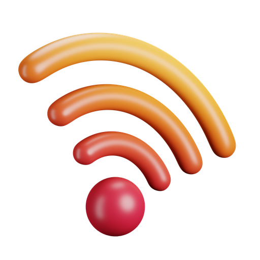 Wifi, wireless, signal, connection, network 3D illustration - Free download