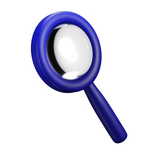 Zoom, magnifier, magnifying glass 3D illustration - Free download