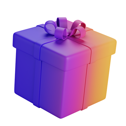 Gift, present, gift box, surprise 3D illustration - Free download