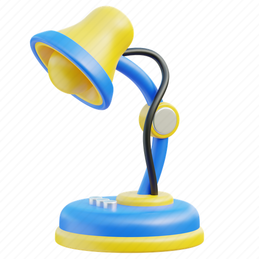 Table, lamp, education, reading, adjustable, bulb, home 3D illustration - Download on Iconfinder