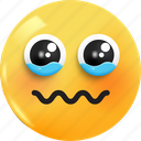 sad, emoji, emoticon, expression, face, isolated, fellings, character, cry