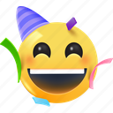 happy, emoji, emoticon, expression, face, isolated, fellings, character
