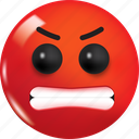 emoji, emoticon, expression, face, isolated, fellings, character, angry