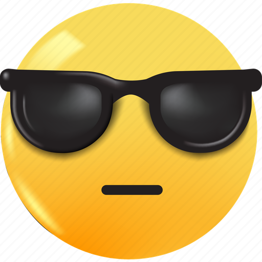 Cool, emoji, emoticon, expression, face, isolated, fellings icon - Download on Iconfinder