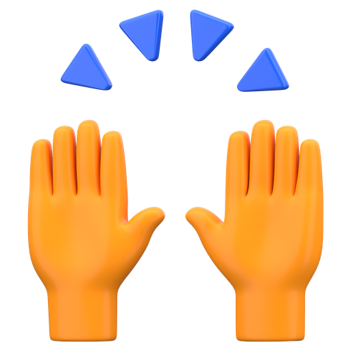 Raised, hands, emoji, expression, emoticon, emotion, smile icon - Download on Iconfinder