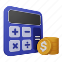 calculator, and, coin, finance, currency, money, math, calculate, accounting
