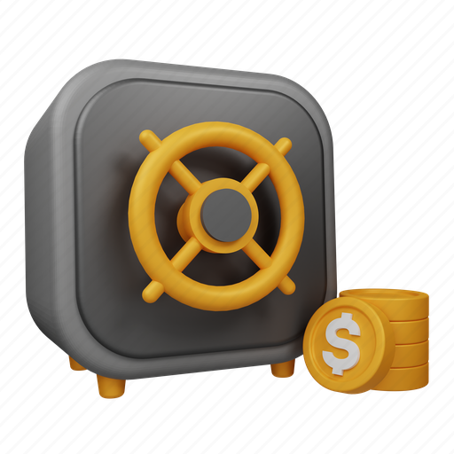Safe, box, and, coin, money, business, protection icon - Download on Iconfinder