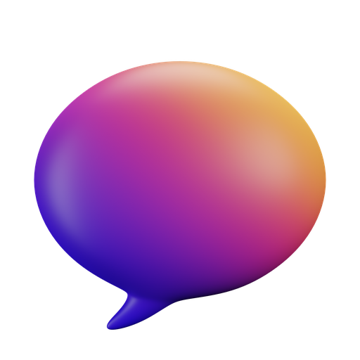 Bubble, chat, talk, message 3D illustration - Free download
