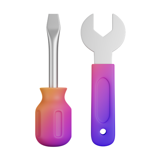 Screwdriver, tool, equipment, wrench 3D illustration - Free download