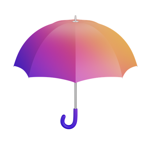 Umbrella, rain 3D illustration - Free download on Iconfinder