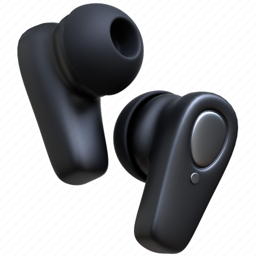 Wireless, earbuds, audio, 3d, device, sound, music icon - Download on Iconfinder