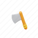axe, woodcutter, viking, melee, weapon, equipment, game, item
