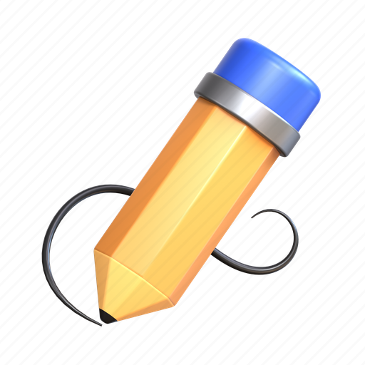 Pencil, tool, pen, edit, tools, draw 3D illustration - Download on Iconfinder