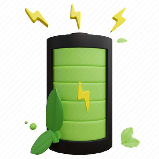 Bio, battery, eco, ecology, environment, power 3D illustration - Download on Iconfinder
