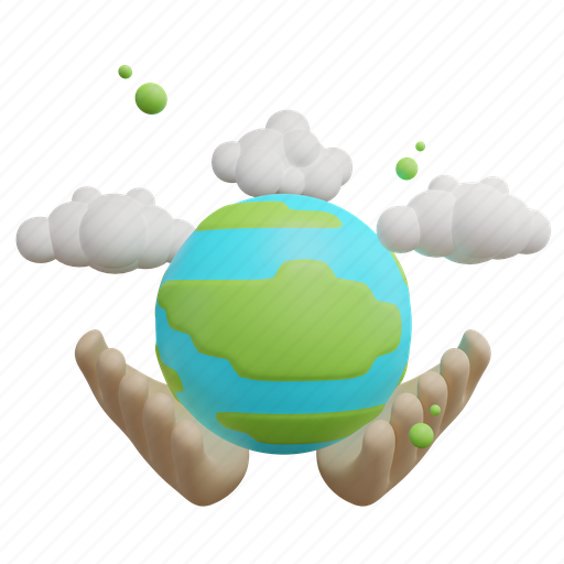 Save, the, earth, ecology, environment, world, globe 3D illustration - Download on Iconfinder