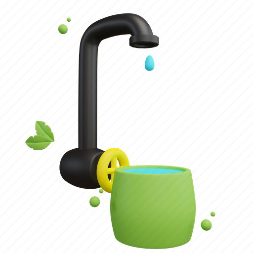 Save, water, ecology, environment, nature, drink 3D illustration - Download on Iconfinder