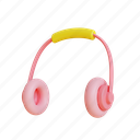pink, music, gym, fitness, tool, illustration, headphone, object, sound 
