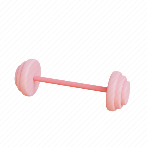Dumbell, barble, gym, fitness, sport, play, sports 3D illustration - Download on Iconfinder