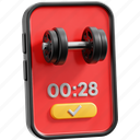 workout, dumbbell, gym, fitness, exercise, training, mobile, app 