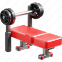 weight, bench, fitness, exercise, workout, gym, equipment, barbell 
