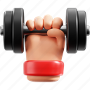 dumbbell, weightlifting, workout, fitness, exercise, gym, training, hand 