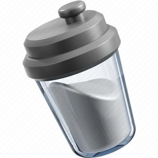 Bottle, drink, beverage, cup, milk, glass, protein 3D illustration - Download on Iconfinder